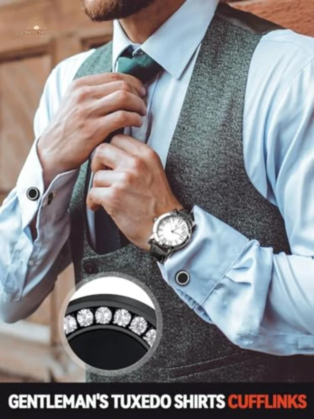 Stainless Steel Viking Cufflinks with Gift Box